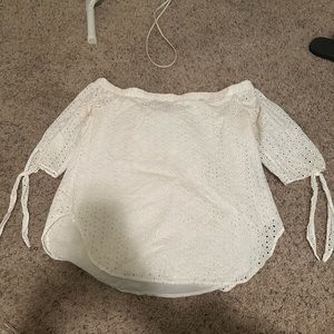 White off the shoulder blouse